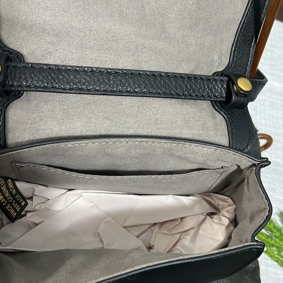 BNWT Vince Camuto Cory Leather Belt Bag in Jet Black - Picture 10 of 11